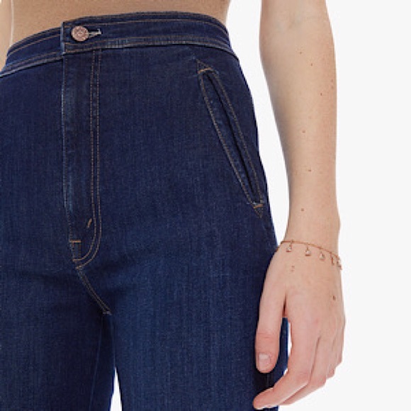 “NEW” MOTHER High-Waist Smokin Double Welt Heel Jean - Picture 2 of 11